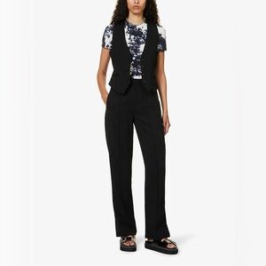 RAG & BONE Cameron Split Hem Black Trousers 6